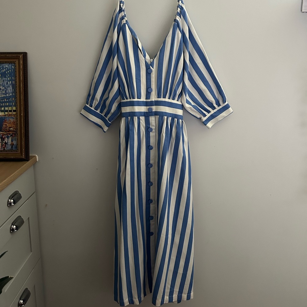 Stripped off the shoulder dress